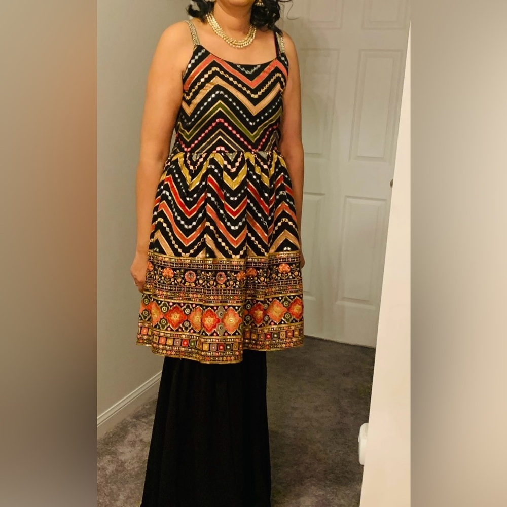 Indian suit with wide pants